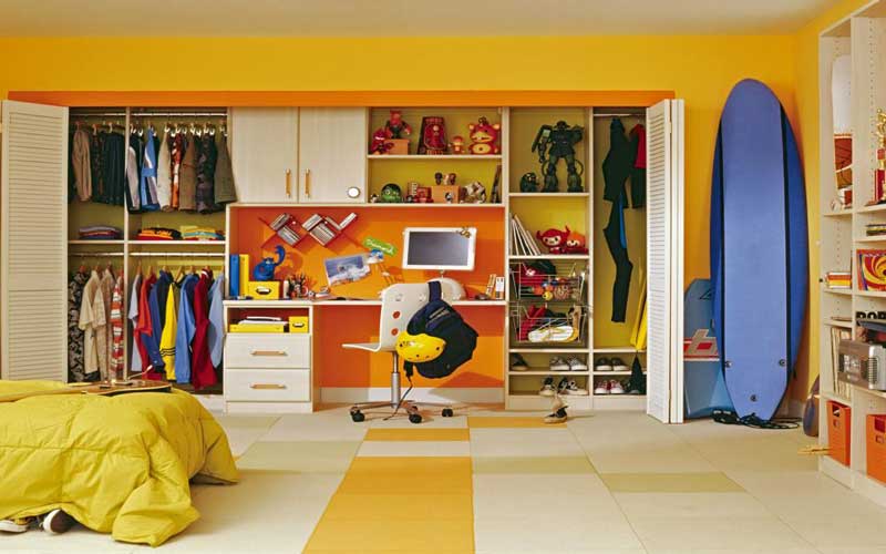 مدل کمد دیواری اتاق کودک