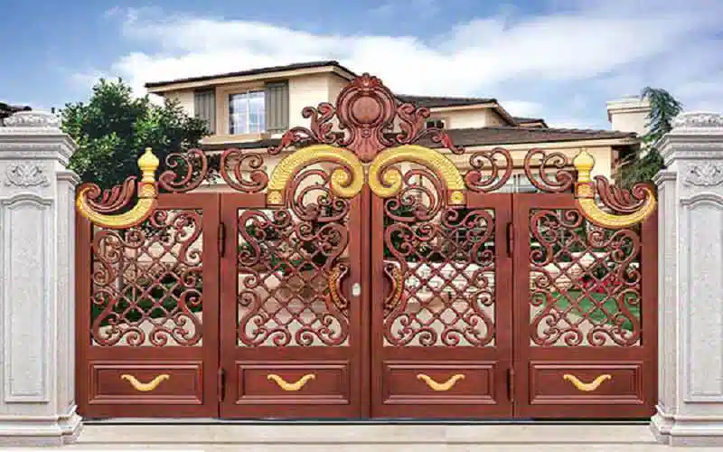 درب حیاط فلزی