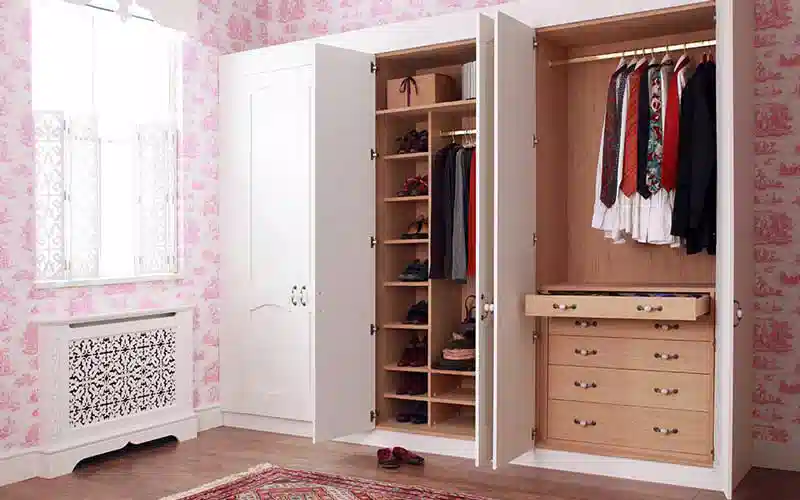مراحل ساخت کمد دیواری چوبی