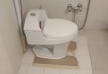 نصب توالت فرنگی روی ایرانی