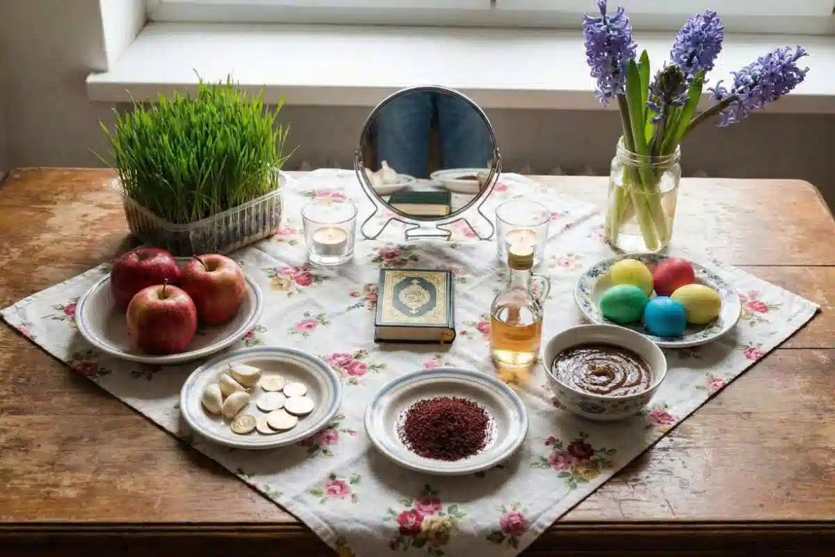 سفره هفت سین ساده و کم خرج