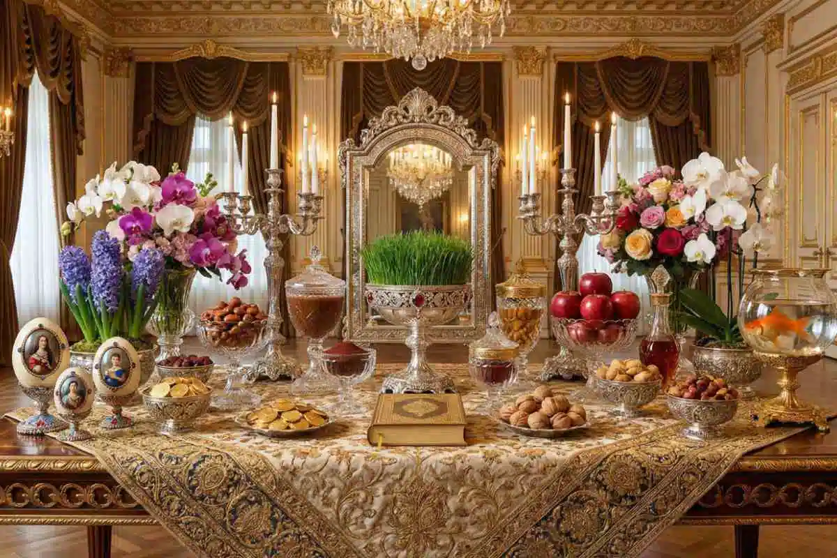 عکس سفره هفت سین لاکچری