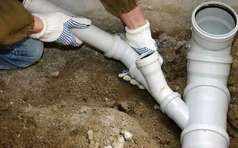 رفع نشتی لوله فاضلاب