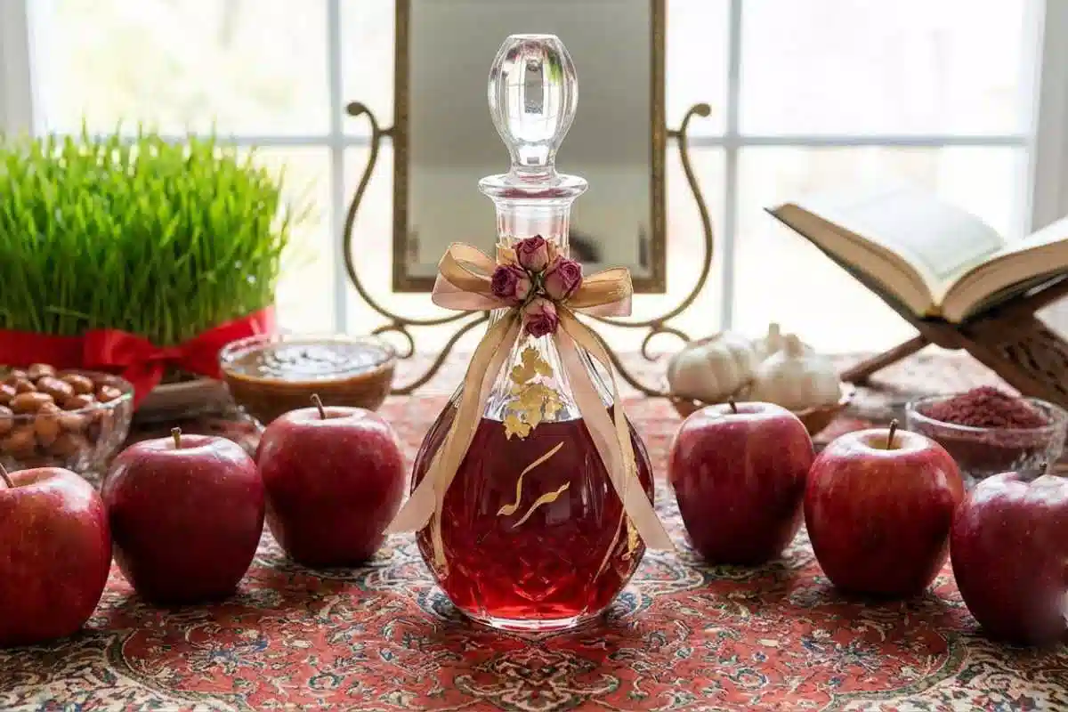 ایده تزیین سرکه در سفره هفت سین