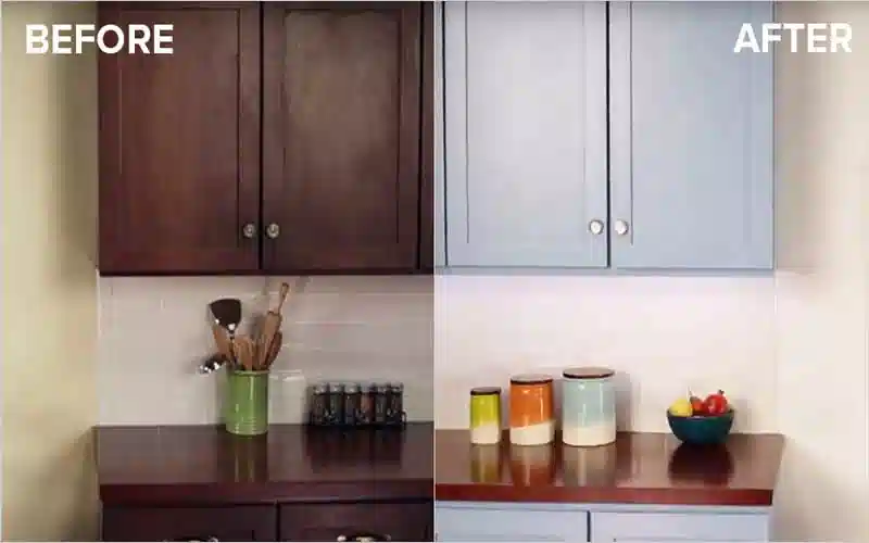 رنگ کردن کابینت ام دی اف