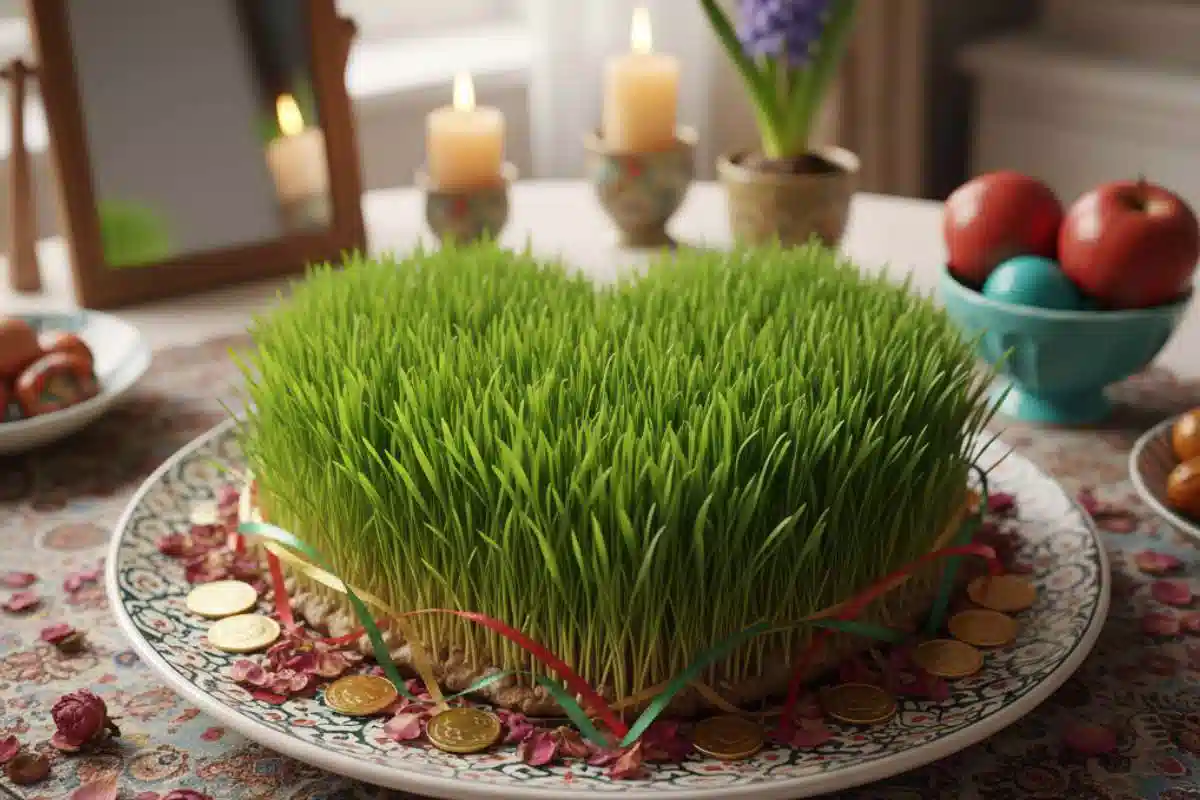 سبزه خاکشیر در بشقاب