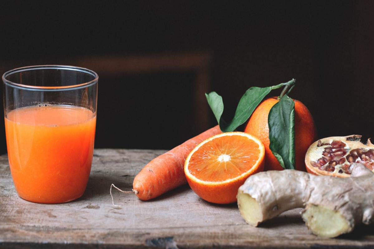 آب پرتقال و هویج
