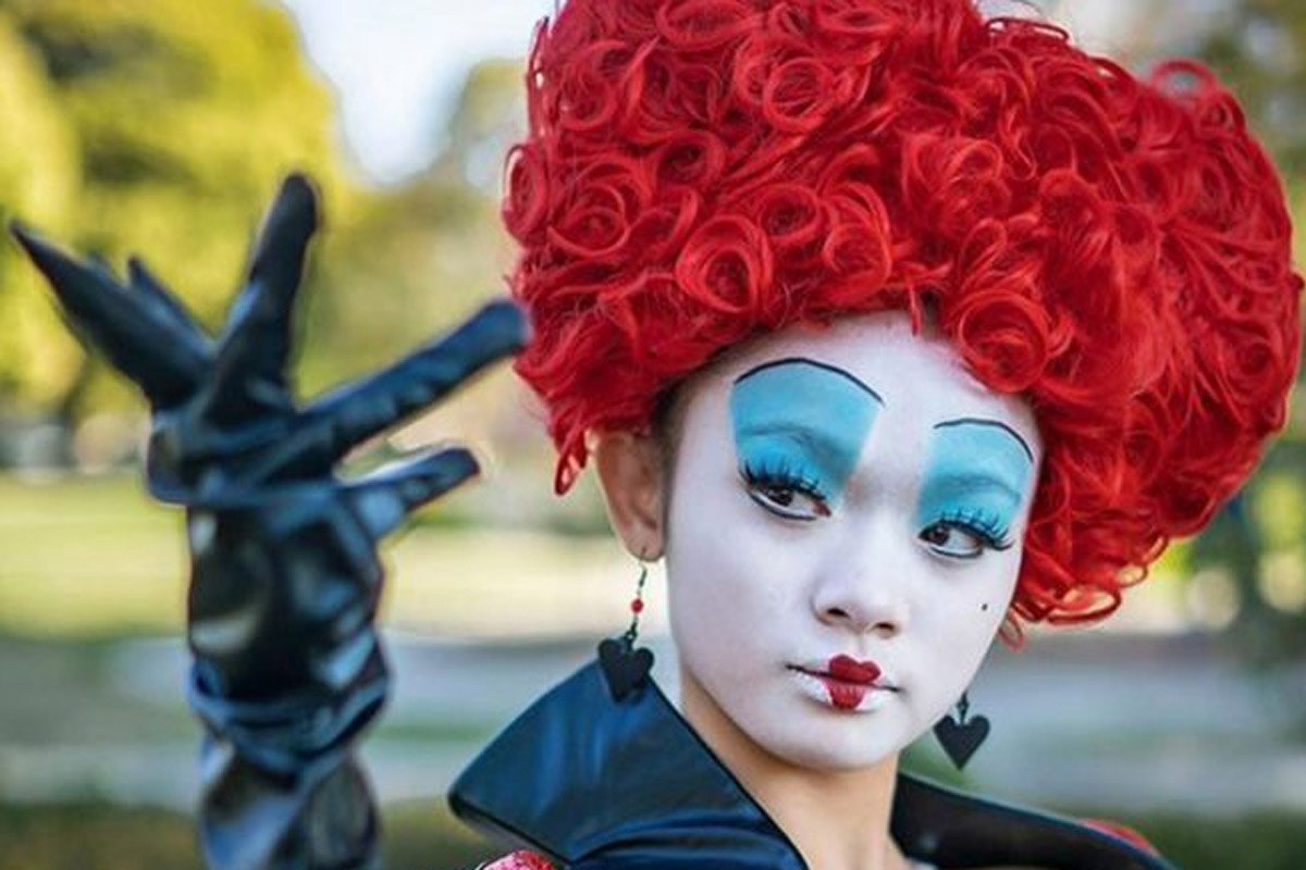 میکاپ ملکه قلب‌ها برای جشن هالووین