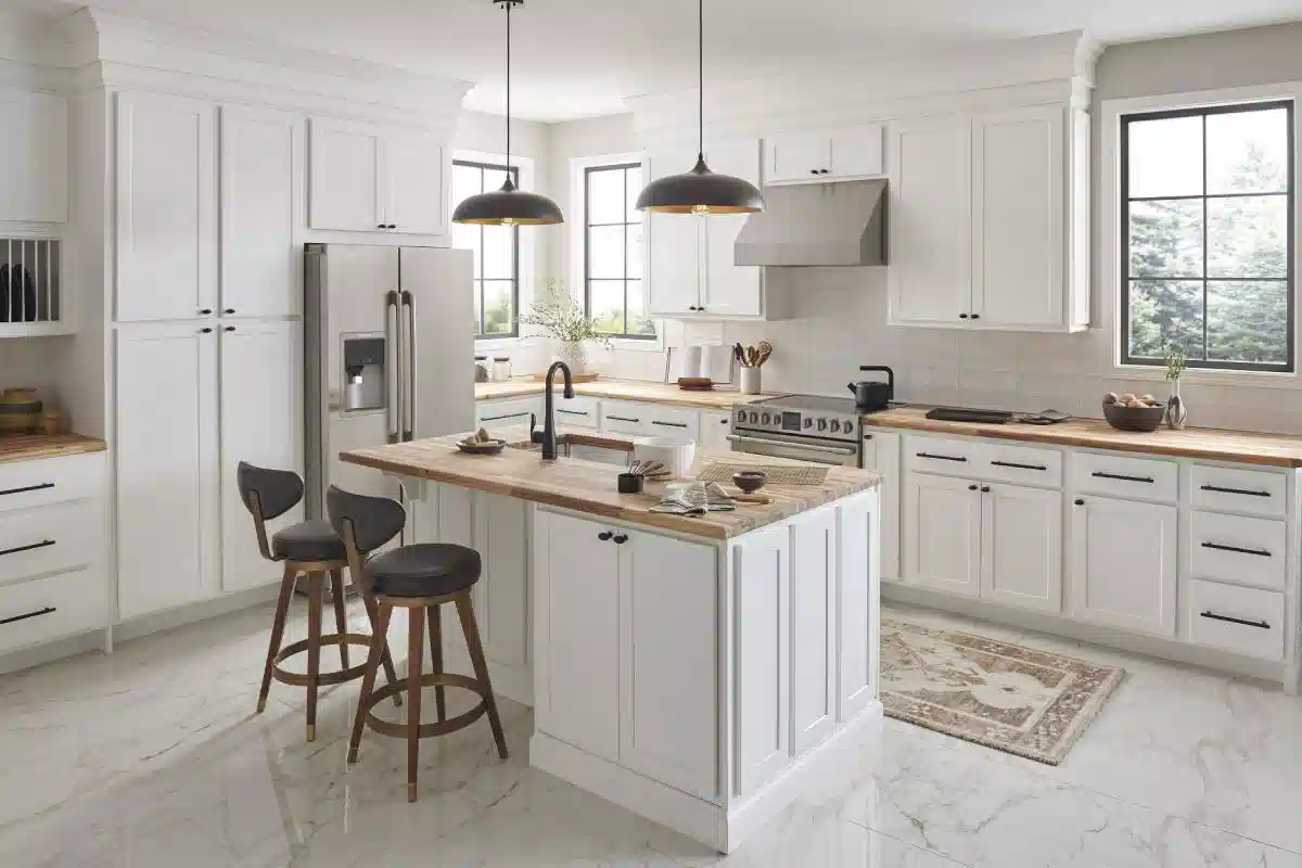 مدل جدید کابینت آشپزخانه جزیره ای