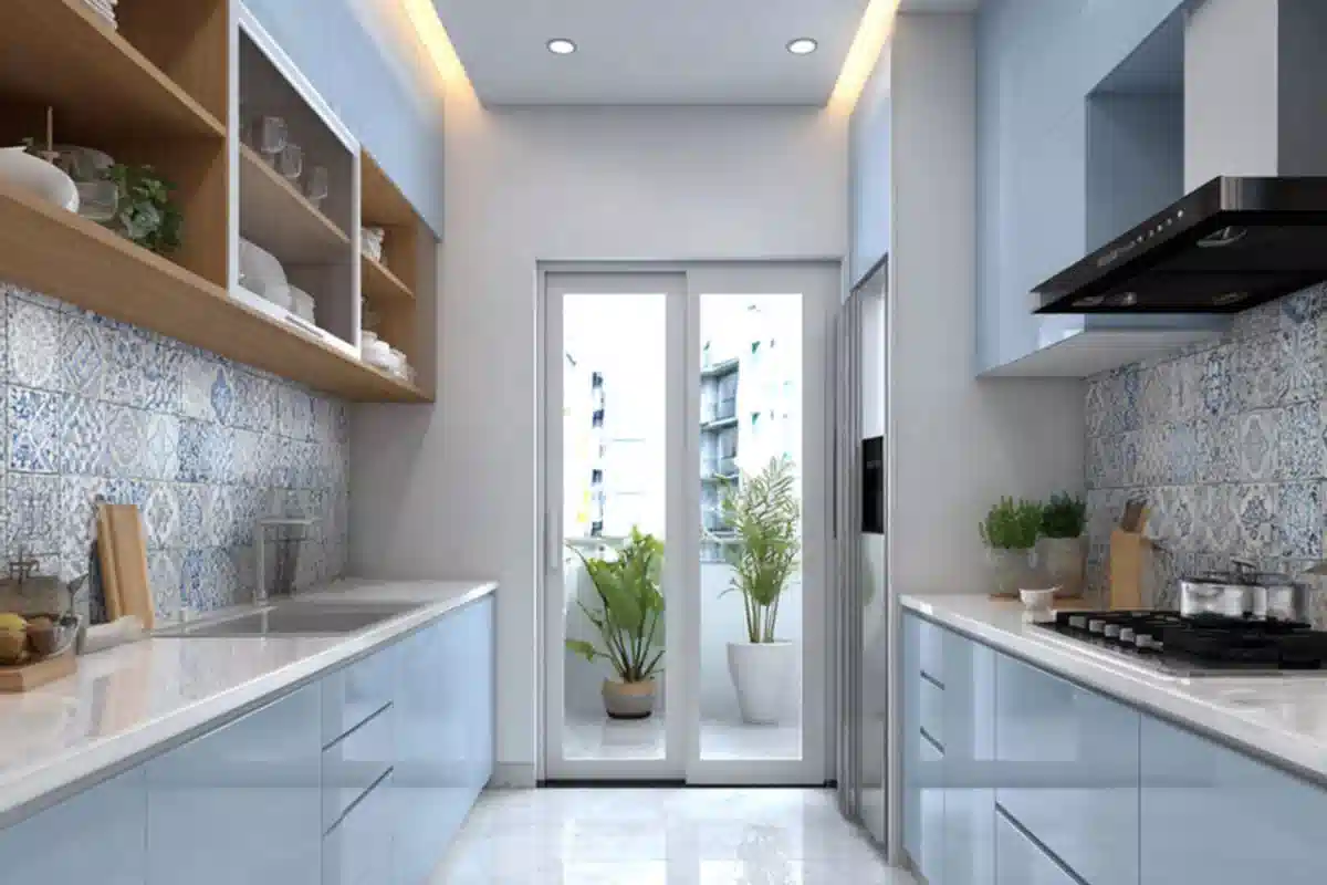 مدل کابینت آشپزخانه دو طرفه