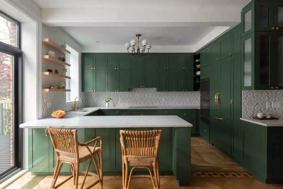 کابینت سبز کلاسیک