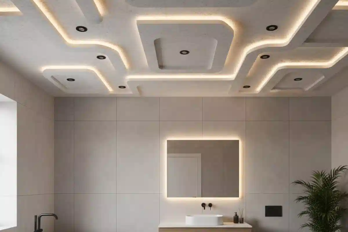 عکس سقف کاذب سرویس بهداشتی