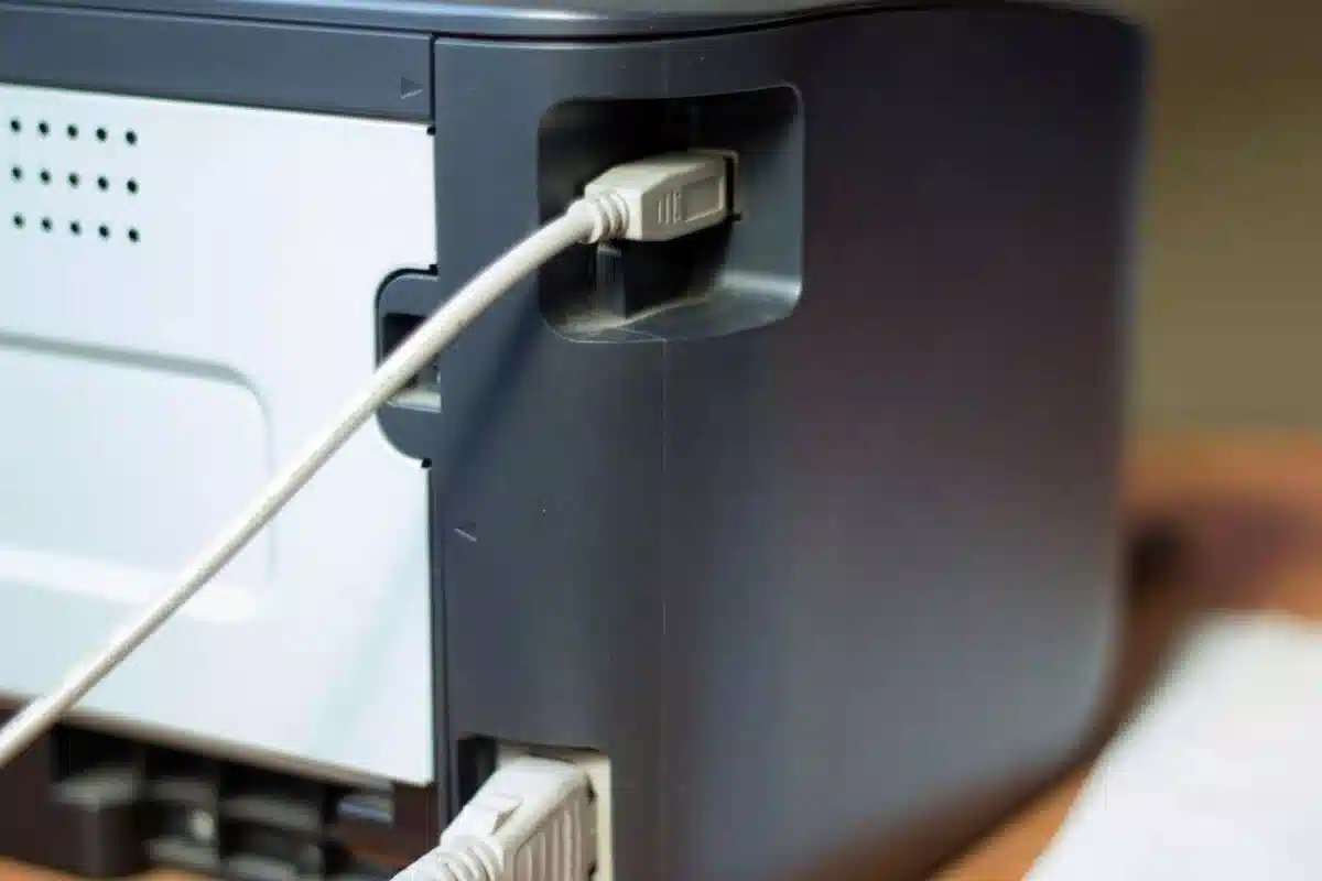 اتصال کابل به پرینتر