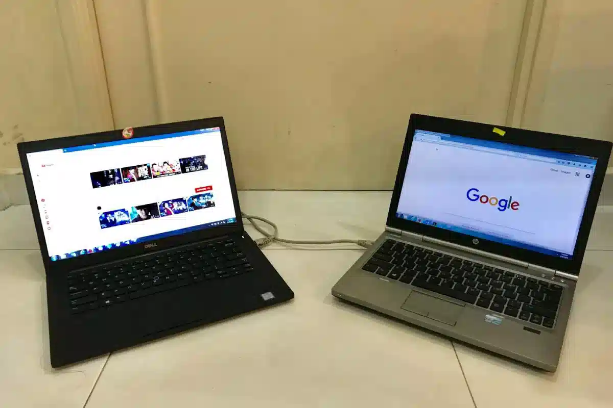 شبکه کردن دو لپ تاپ با کابل LAN