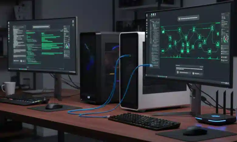 شبکه کردن چند کامپیوتر