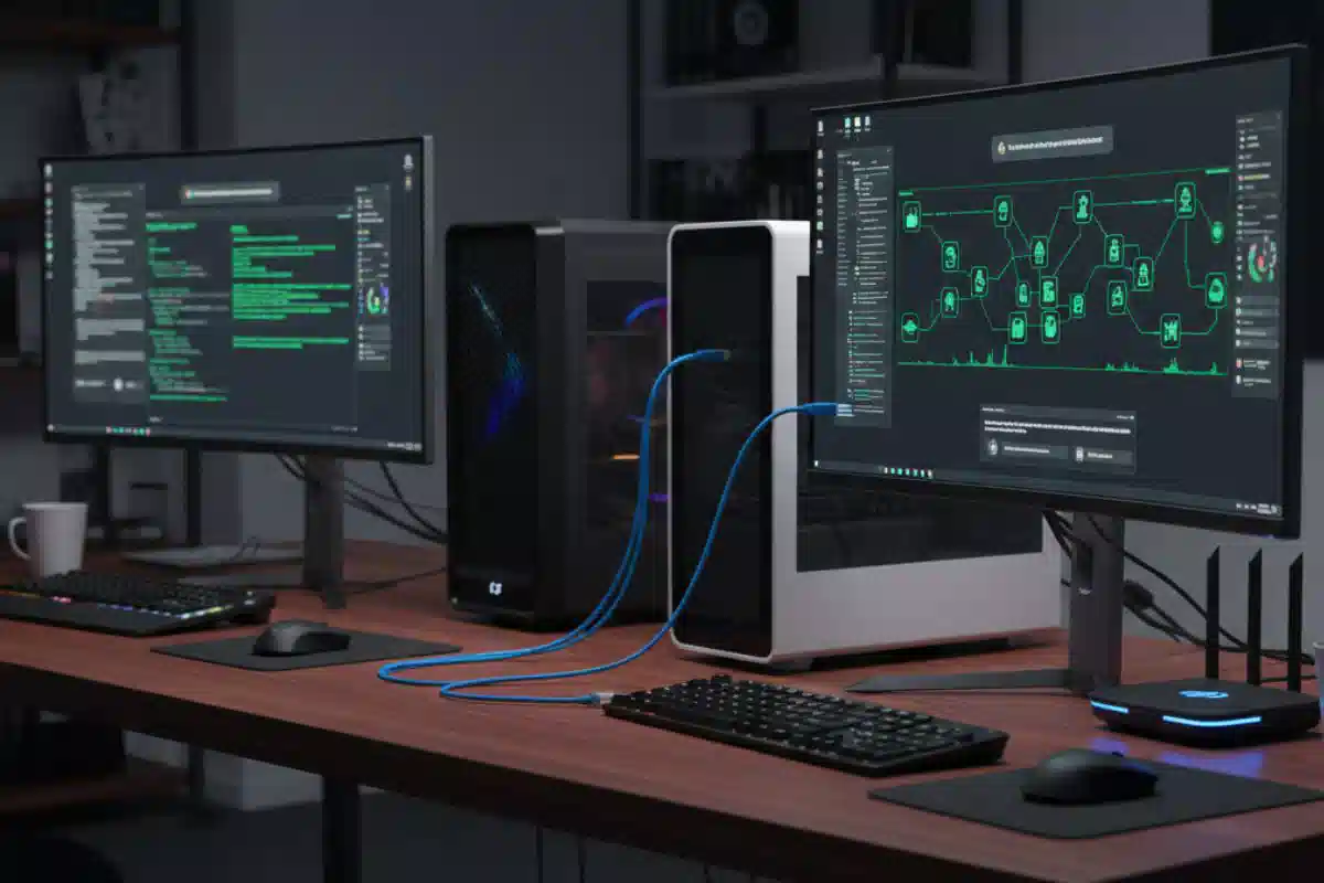 شبکه کردن چند کامپیوتر