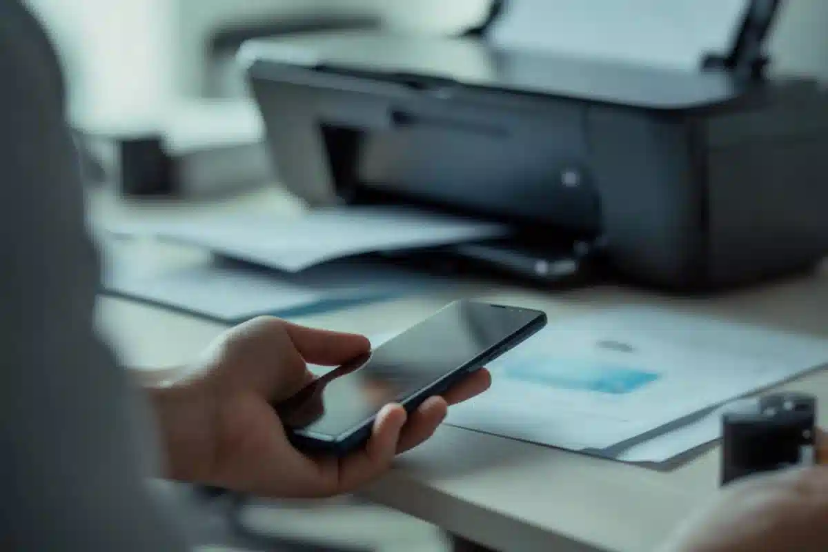 نحوه اتصال گوشی به چاپگر hp با کابل