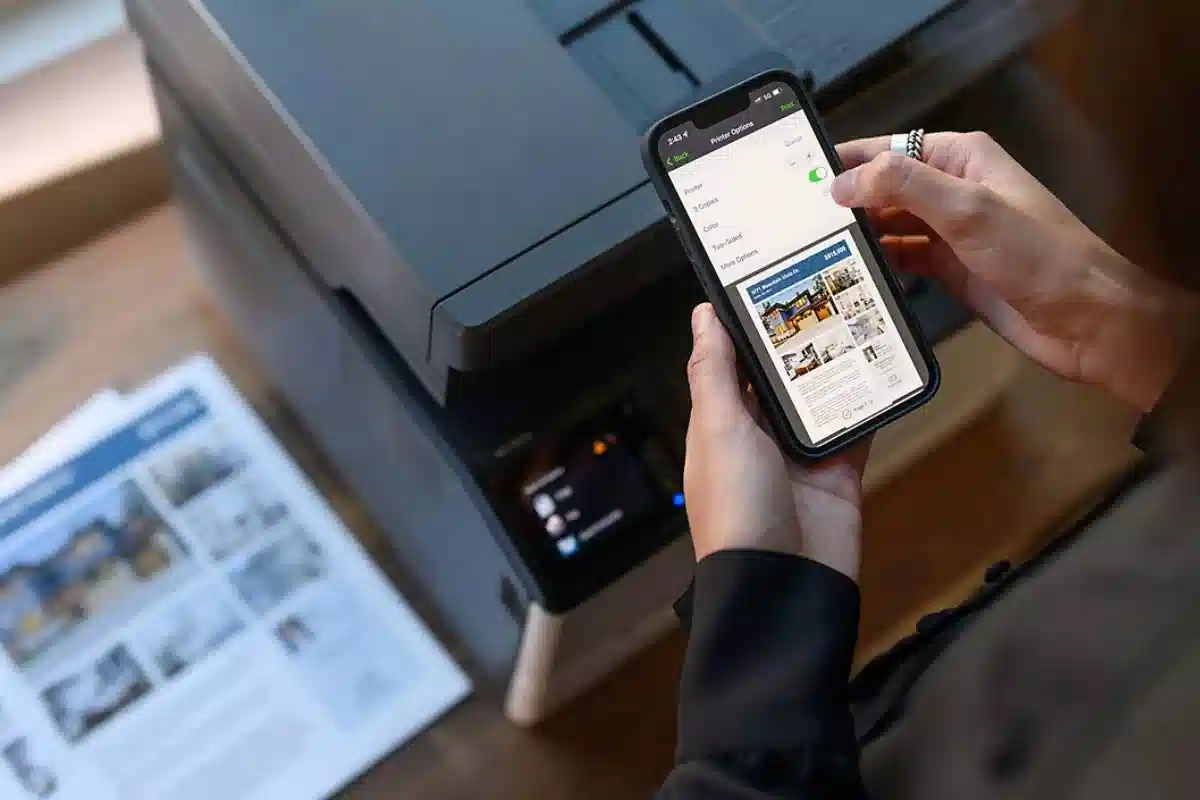 اتصال گوشی به پرینتر hp