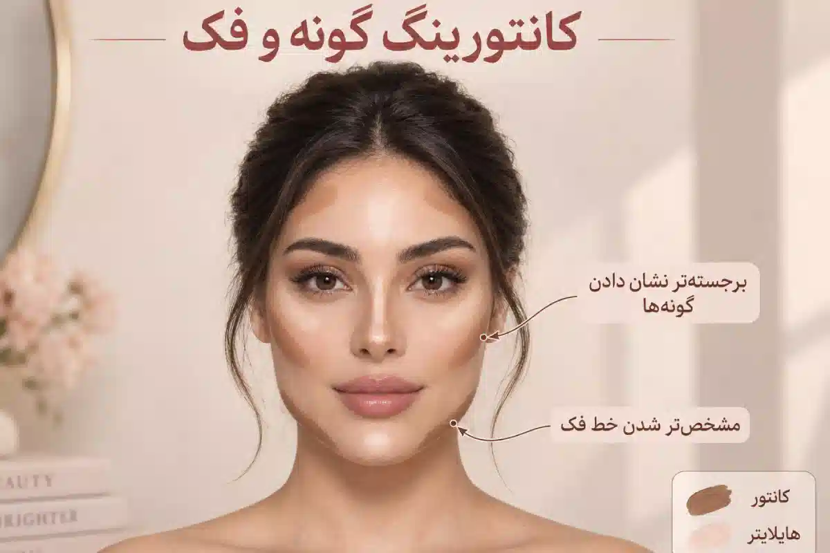 کانتور برای چه قسمت هایی از صورت استفاده می شود؟