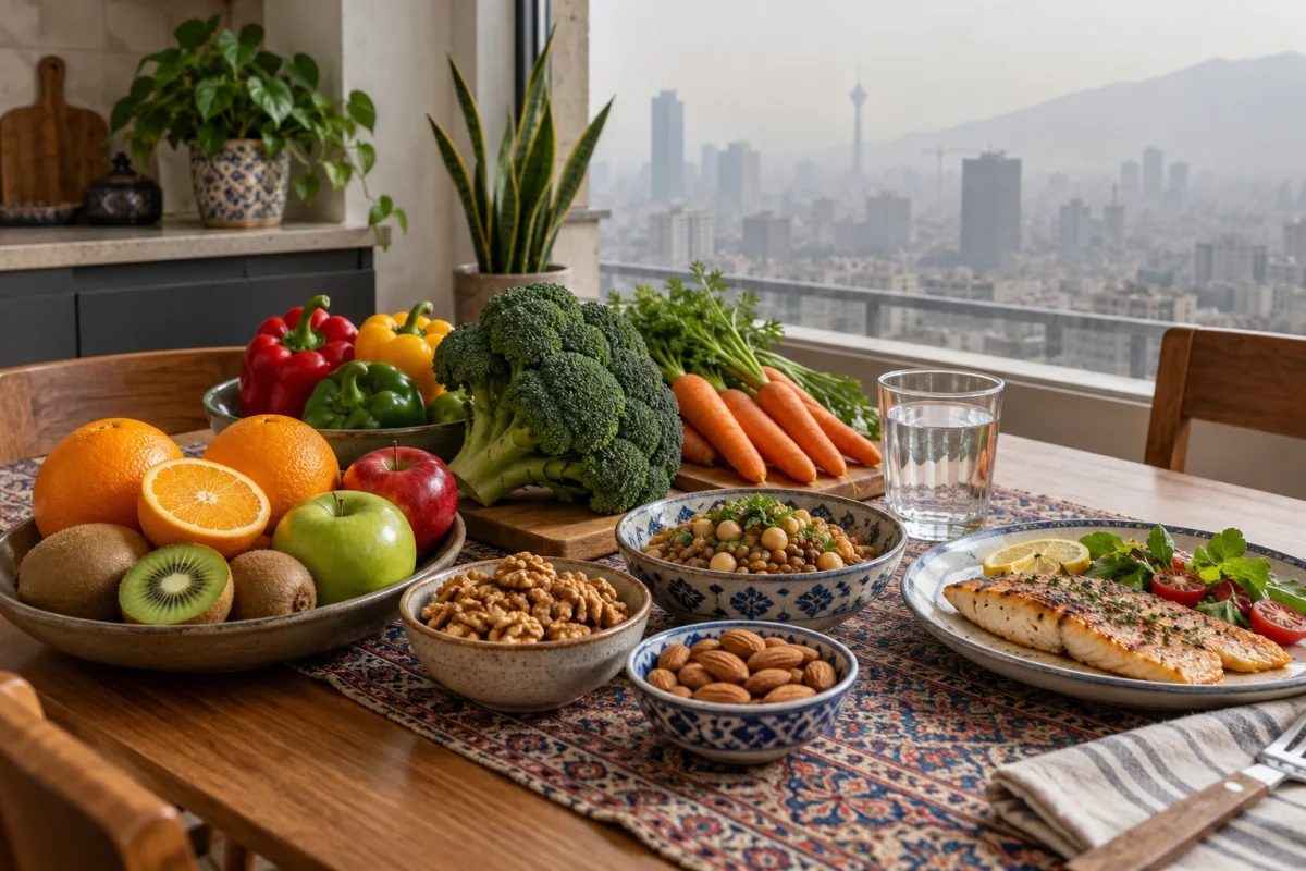 در آلودگی هوا چی بخوریم؟ بهترین و بدترین غذاها برای روزهای آلوده